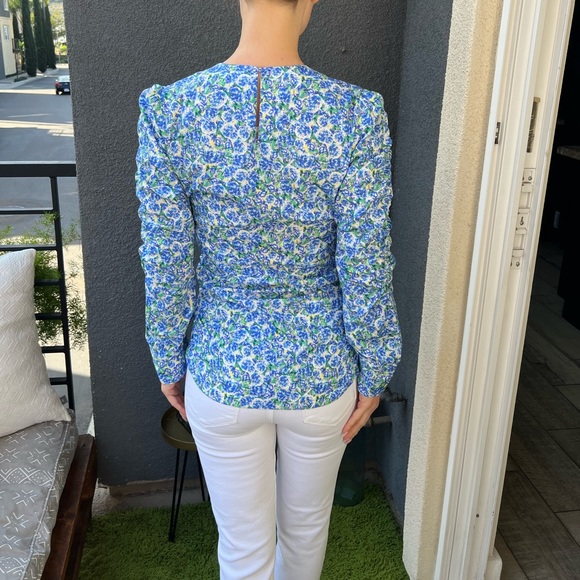 Zara flower printed cotton blouse - Picture 7 of 13